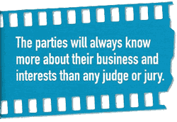 "The parties will always know more about their business and interests than any judge or jury."